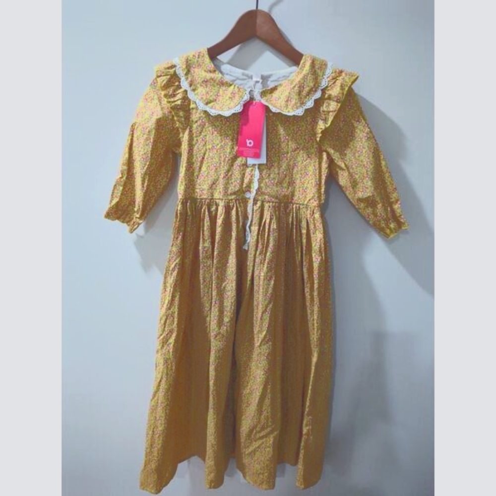 Relibeauty Girls Cotton Floral Prairie Dress NWT